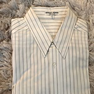 Vintage rare Giorgio Armani striped button down